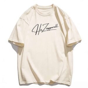 Custom logo streetwear T-shirt black DTG printing front view