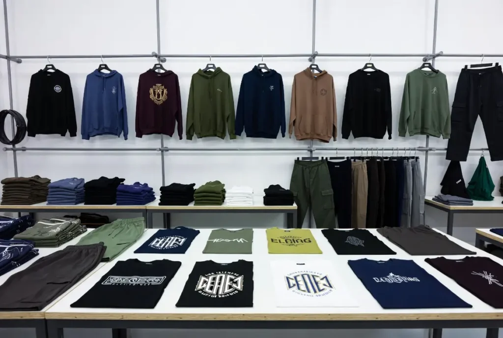 T-Shirt Printing Showroom — Custom Clothing Manufacturer