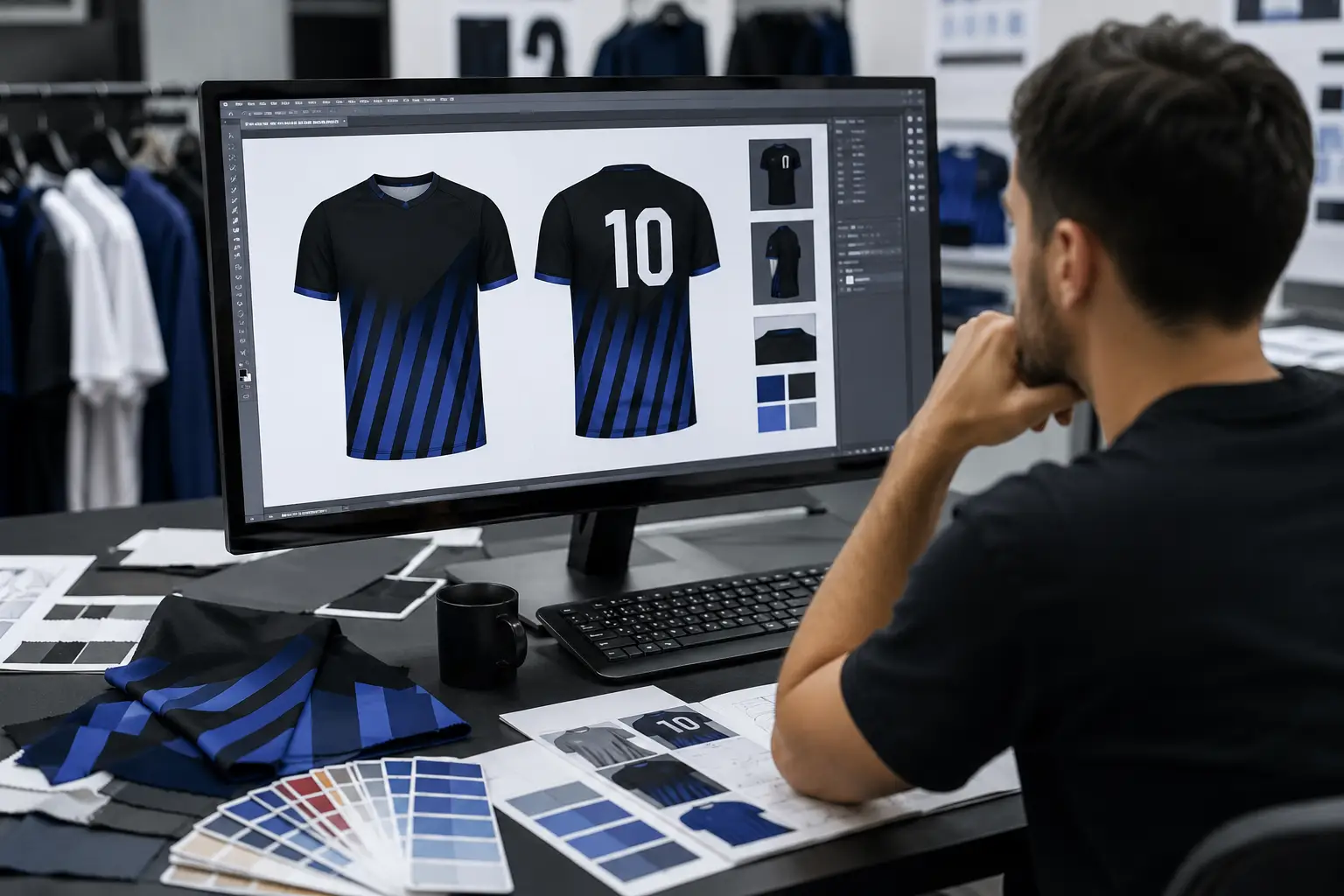 custom soccer jersey design and mockup service for sportswear brands