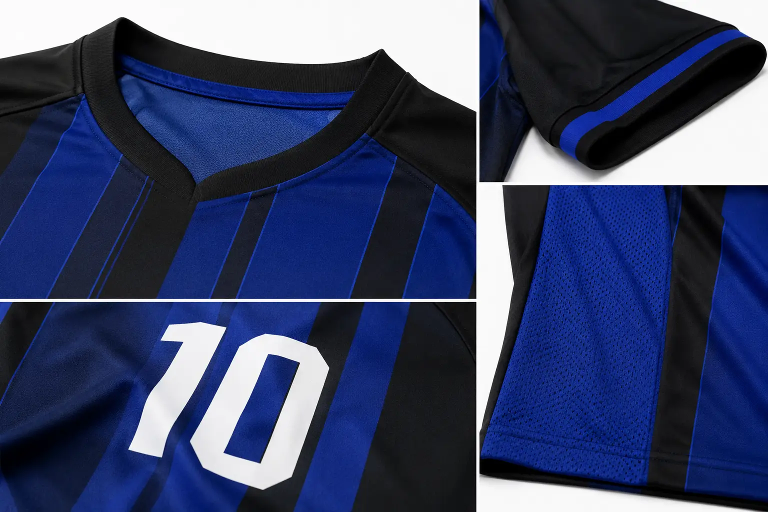 custom soccer jersey details with breathable mesh panels