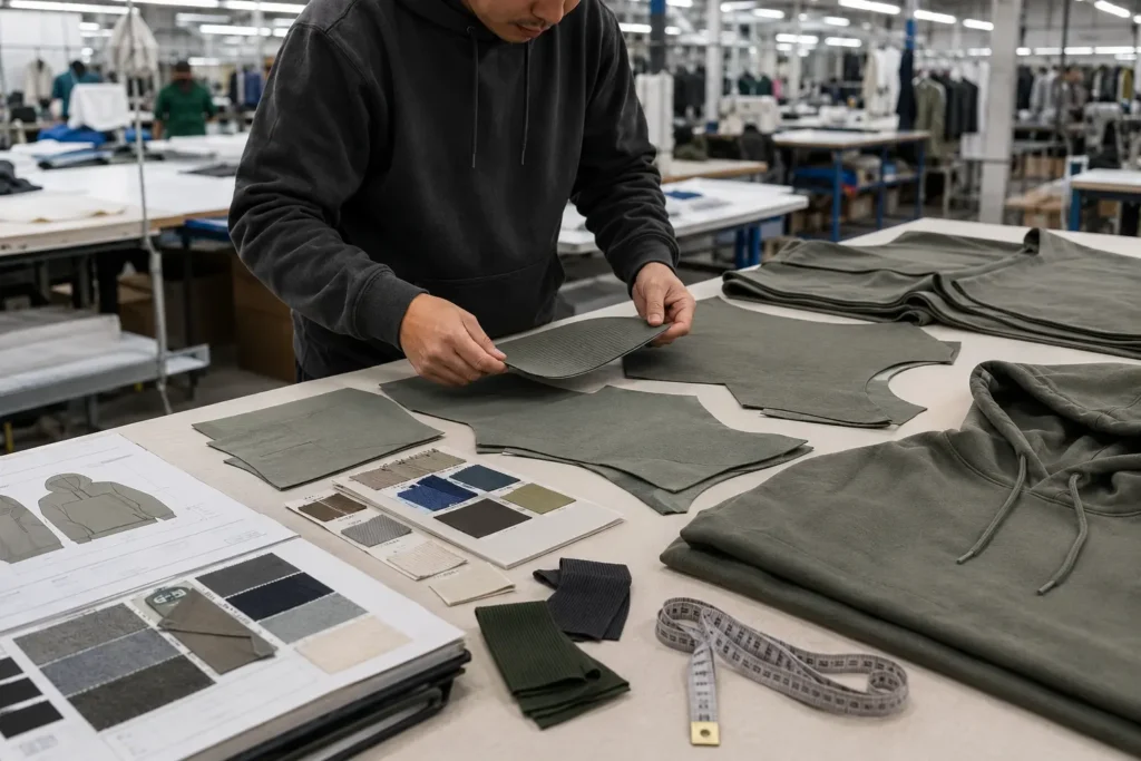Cut and Sew Clothing Manufacturer process for custom streetwear appare